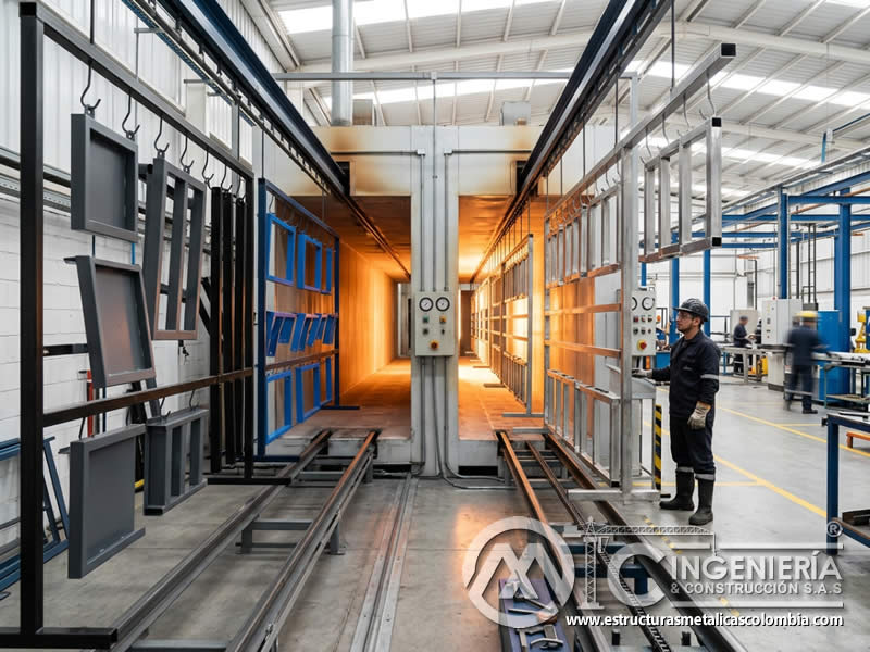 Curado en horno para recubrimientos transparentes y opacos pintura en polvo en Bogotá, Colombia. Montajes, Ingeniería y Construcción. MIC SAS. Curado en horno para recubrimientos transparentes y opacos pintura en polvo en Bogotá, Colombia. Montajes, Ingeniería y Construcción. MIC SAS.