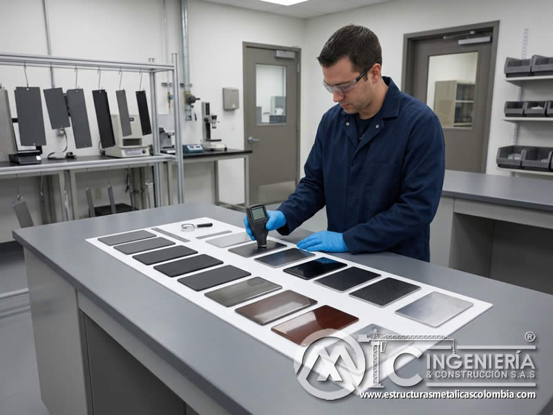 Ensayo de cobertura en pintura opaca y transparencia controlada metálico Bogotá en Bogotá, Colombia. Montajes, Ingeniería y Construcción. MIC SAS. Ensayo de cobertura en pintura opaca y transparencia controlada metálico Bogotá en Bogotá, Colombia. Montajes, Ingeniería y Construcción. MIC SAS.