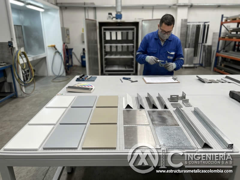 Muestras metálicas con pintura en polvo clara y cobertura total Bogotá en Bogotá, Colombia. Montajes, Ingeniería y Construcción. MIC SAS. Muestras metálicas con pintura en polvo clara y cobertura total Bogotá en Bogotá, Colombia. Montajes, Ingeniería y Construcción. MIC SAS.