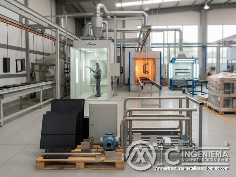 Pintura en polvo especial para protección avanzada de piezas metálicas Bogotá en Bogotá, Colombia. Montajes, Ingeniería y Construcción. MIC SAS. Pintura en polvo especial para protección avanzada de piezas metálicas Bogotá en Bogotá, Colombia. Montajes, Ingeniería y Construcción. MIC SAS.