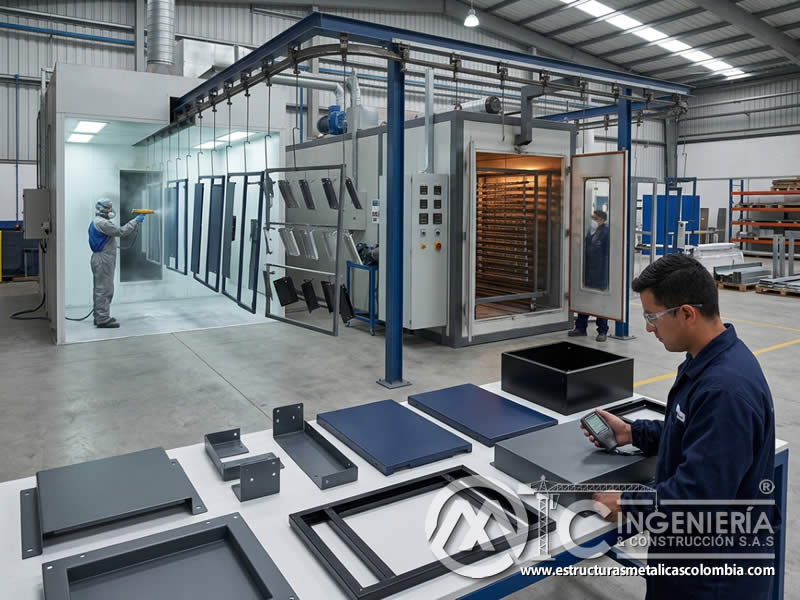 Piezas metálicas en flujo de aplicación curado e inspección final Bogotá en Bogotá, Colombia. Montajes, Ingeniería y Construcción. MIC SAS. Piezas metálicas en flujo de aplicación curado e inspección final Bogotá en Bogotá, Colombia. Montajes, Ingeniería y Construcción. MIC SAS.