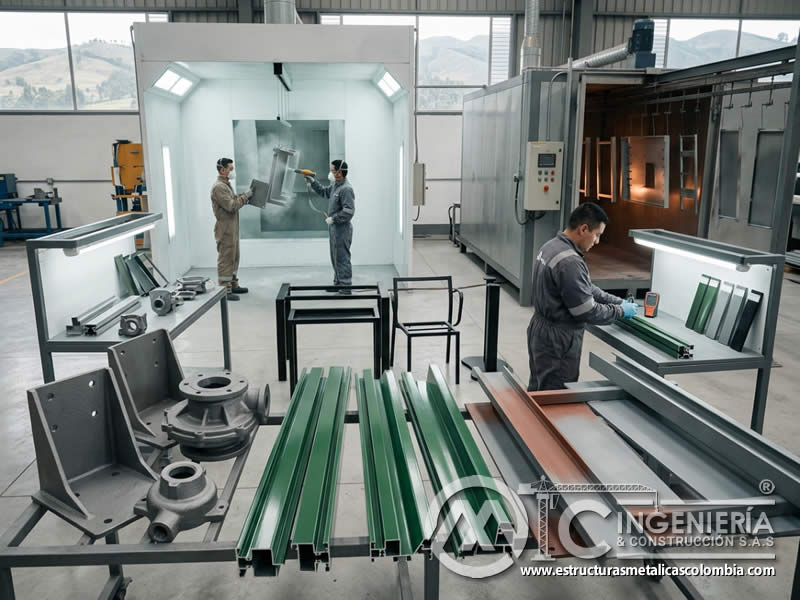 Recubrimientos en polvo con parametros distintos para mayor desempeno metálico en Bogotá, Colombia. Montajes, Ingeniería y Construcción. MIC SAS. Recubrimientos en polvo con parametros distintos para mayor desempeno metálico en Bogotá, Colombia. Montajes, Ingeniería y Construcción. MIC SAS.