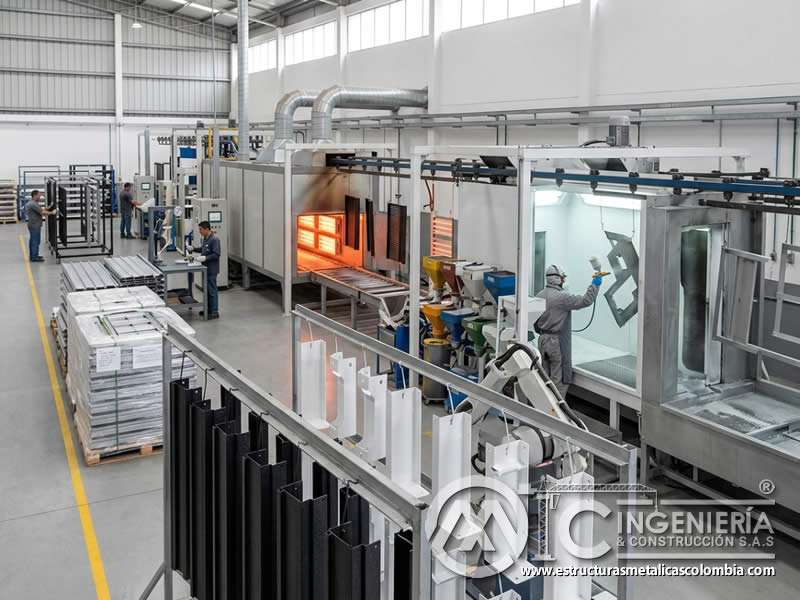 Servicio integral de aplicación de pintura en polvo para industria metálico en Bogotá, Colombia. Montajes, Ingeniería y Construcción. MIC SAS. Servicio integral de aplicación de pintura en polvo para industria metálico en Bogotá, Colombia. Montajes, Ingeniería y Construcción. MIC SAS.
