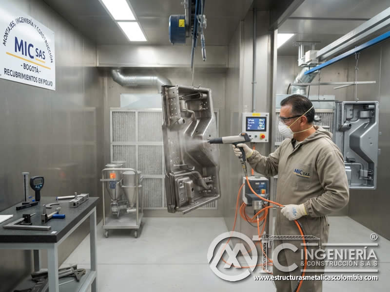 Areas dificil acceso pintura en polvo uniformidad acabado final alta total en Bogotá, Colombia. Montajes, Ingeniería y Construcción. MIC SAS. Areas dificil acceso pintura en polvo uniformidad acabado final alta total en Bogotá, Colombia. Montajes, Ingeniería y Construcción. MIC SAS.