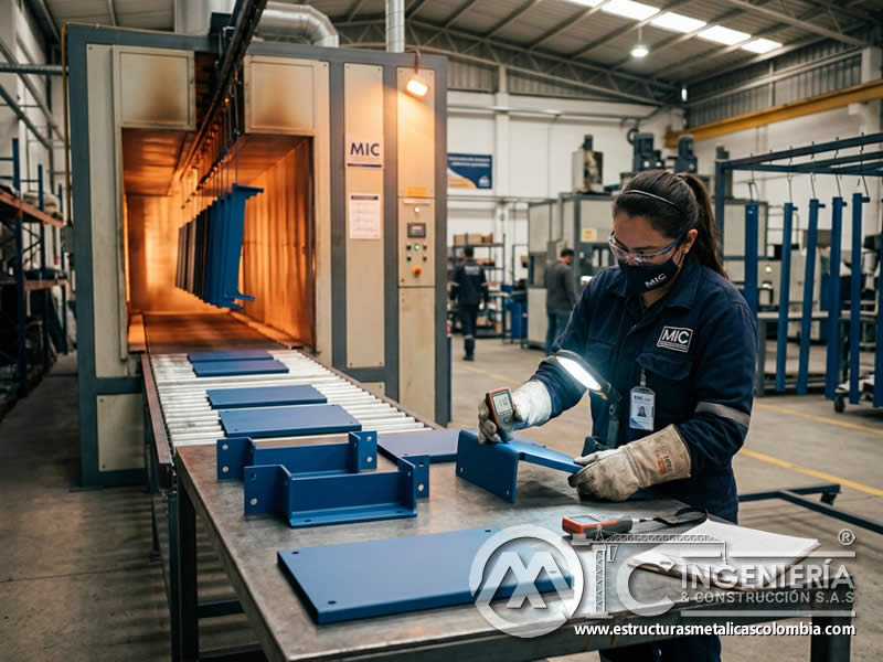 Curado uniforme pintura en polvo resistencia durabilidad final alta total en Bogotá, Colombia. Montajes, Ingeniería y Construcción. MIC SAS. Curado uniforme pintura en polvo resistencia durabilidad final alta total en Bogotá, Colombia. Montajes, Ingeniería y Construcción. MIC SAS.