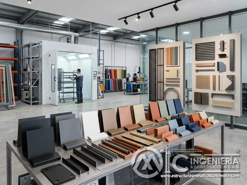 Tendencias de diseño en colores y acabados de pintura en polvo sobre metal en Bogotá, Colombia. Montajes, Ingeniería y Construcción. MIC SAS.