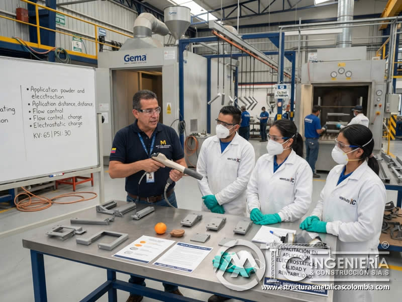 Capacitación de personal en pintura en polvo para operación eficiente en Bogotá, Colombia. Montajes, Ingeniería y Construcción. MIC SAS. Capacitación de personal en pintura en polvo para operación eficiente en Bogotá, Colombia. Montajes, Ingeniería y Construcción. MIC SAS.