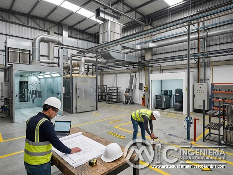 Infraestructura de planta para pintura en polvo con costos y viabilidad en Bogotá, Colombia. Montajes, Ingeniería y Construcción. MIC SAS. Infraestructura de planta para pintura en polvo con costos y viabilidad en Bogotá, Colombia. Montajes, Ingeniería y Construcción. MIC SAS.