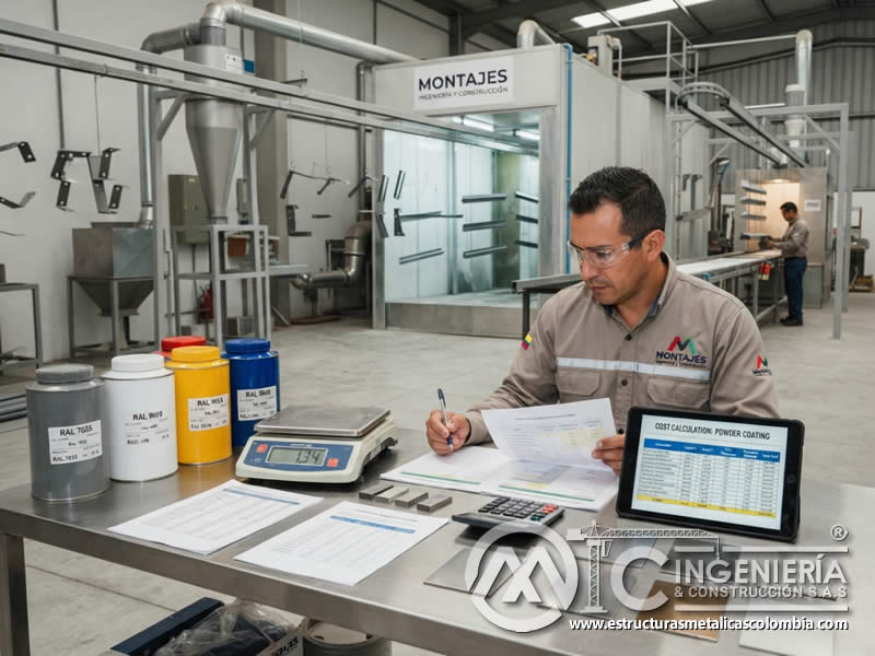 Cálculo de materiales de pintura en polvo para costos y rendimiento en Bogotá, Colombia. Montajes, Ingeniería y Construcción. MIC SAS. Cálculo de materiales de pintura en polvo para costos y rendimiento en Bogotá, Colombia. Montajes, Ingeniería y Construcción. MIC SAS.