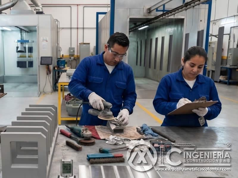 Preparación de superficies para pintura en polvo con costos controlados en Bogotá, Colombia. Montajes, Ingeniería y Construcción. MIC SAS. Preparación de superficies para pintura en polvo con costos controlados en Bogotá, Colombia. Montajes, Ingeniería y Construcción. MIC SAS.