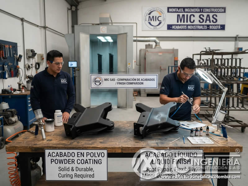 Acabados liquidos reparaciones correcciones locales comparación final alta en Bogotá, Colombia. Montajes, Ingeniería y Construcción. MIC SAS. Acabados liquidos reparaciones correcciones locales comparación final alta en Bogotá, Colombia. Montajes, Ingeniería y Construcción. MIC SAS.