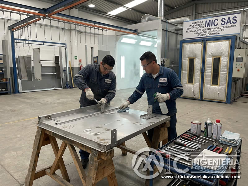 Desmontar repintar piezas enteras pintura en polvo costos final alta total en Bogotá, Colombia. Montajes, Ingeniería y Construcción. MIC SAS. Desmontar repintar piezas enteras pintura en polvo costos final alta total en Bogotá, Colombia. Montajes, Ingeniería y Construcción. MIC SAS.
