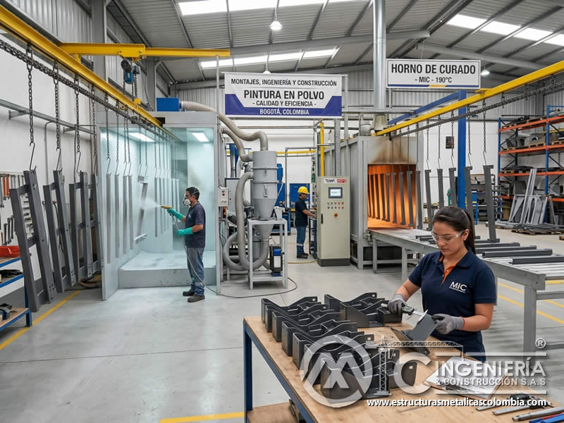 Beneficio industrial de pintura en polvo para eficiencia y calidad en Bogotá, Colombia. Montajes, Ingeniería y Construcción. MIC SAS. Beneficio industrial de pintura en polvo para eficiencia y calidad en Bogotá, Colombia. Montajes, Ingeniería y Construcción. MIC SAS.