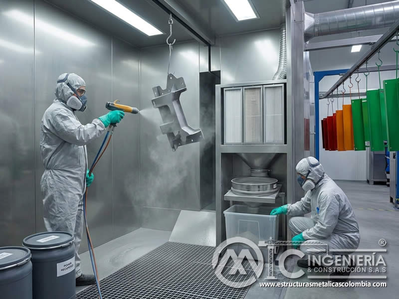 Menor desperdicio con recuperación de pintura en polvo en Bogotá, Colombia. Montajes, Ingeniería y Construcción. MIC SAS. Menor desperdicio con recuperación de pintura en polvo en Bogotá, Colombia. Montajes, Ingeniería y Construcción. MIC SAS.