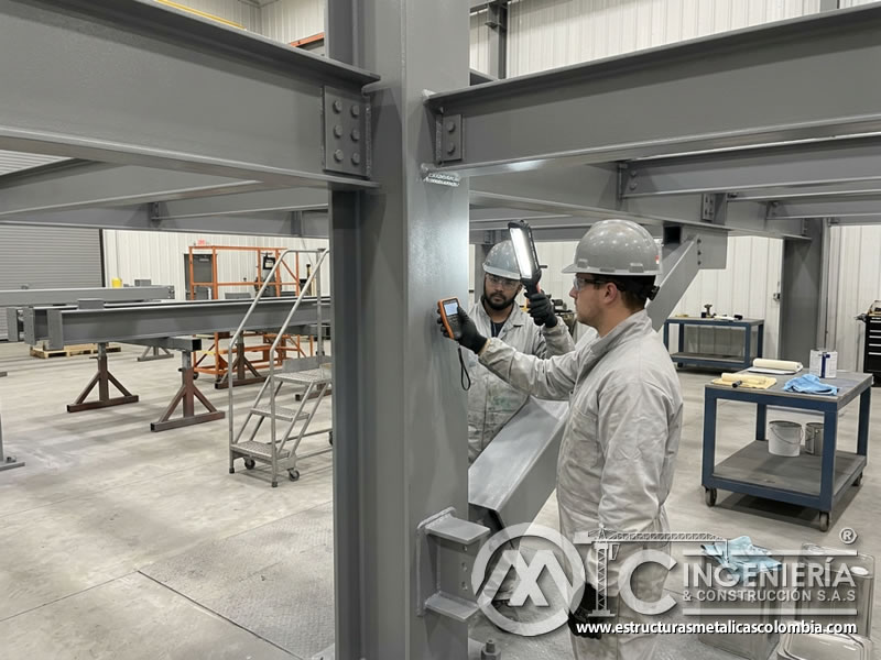 Control de espesor para reducir costos en pintura industrial en Bogotá, Colombia. Montajes, Ingeniería y Construcción. MIC SAS.