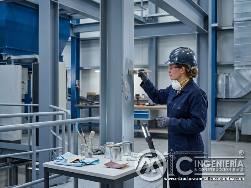 Reparación temprana para ahorro en pintura industrial en Bogotá, Colombia. Montajes, Ingeniería y Construcción. MIC SAS.