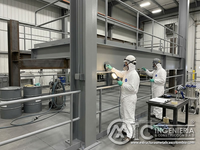 Protección operativa a largo plazo con pintura industrial en Bogotá, Colombia. Montajes, Ingeniería y Construcción. MIC SAS.
