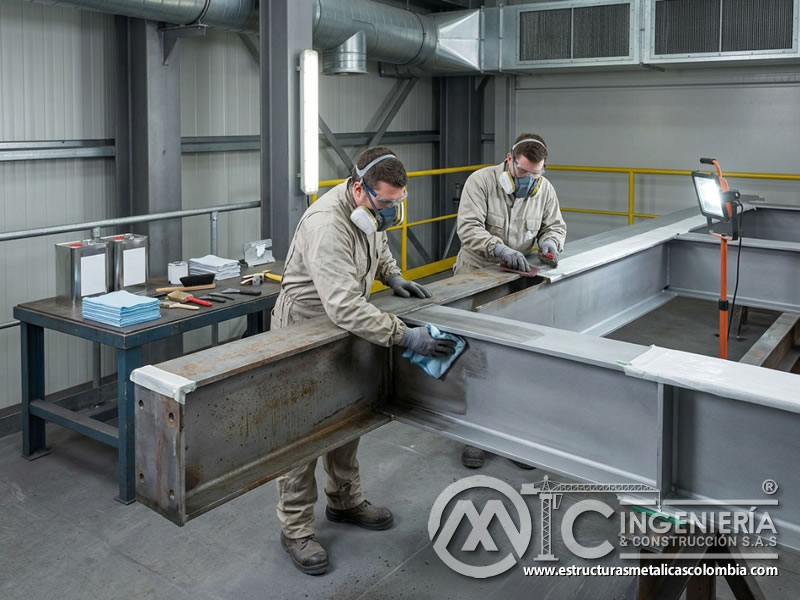 Control de contaminantes y defectos en superficie metálica en Bogotá, Colombia. Montajes, Ingeniería y Construcción. MIC SAS.