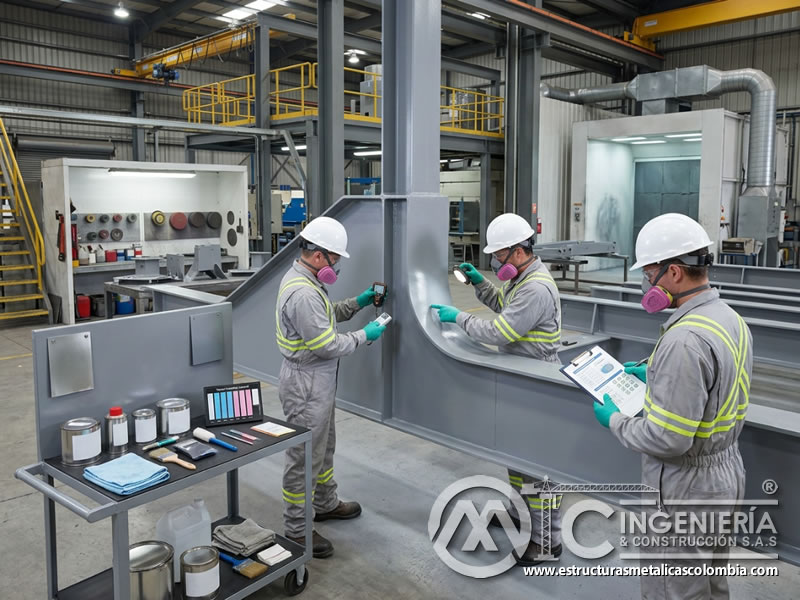 Monitoreo de condiciones de recubrimiento industrial en Bogotá, Colombia. Montajes, Ingeniería y Construcción. MIC SAS.