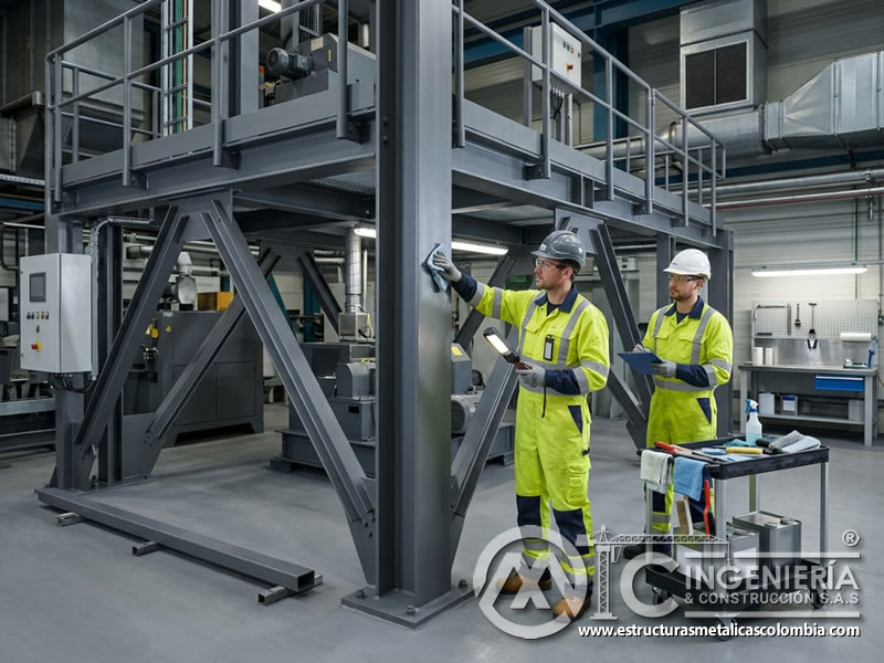 Estructura metálica operativa con mantenimiento reducido en Bogotá, Colombia. Montajes, Ingeniería y Construcción. MIC SAS.