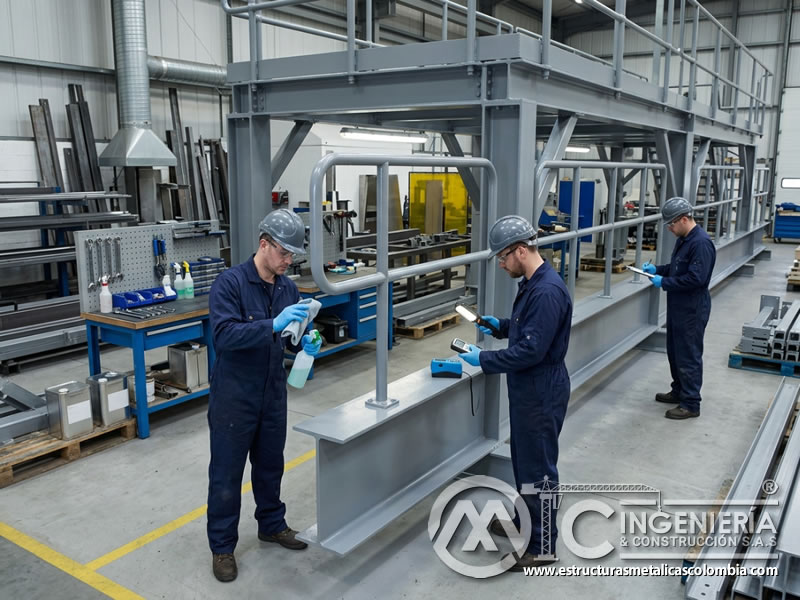 Durabilidad antimicrobiana en recubrimiento industrial metálico en Bogotá, Colombia. Montajes, Ingeniería y Construcción. MIC SAS.