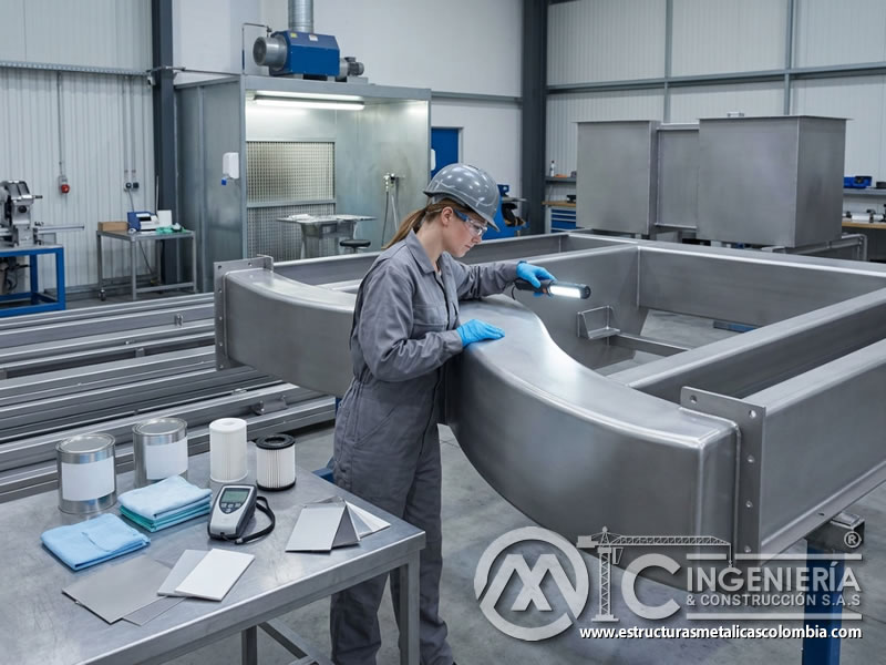 Control de biopelículas en superficies metálicas pintadas en Bogotá, Colombia. Montajes, Ingeniería y Construcción. MIC SAS.