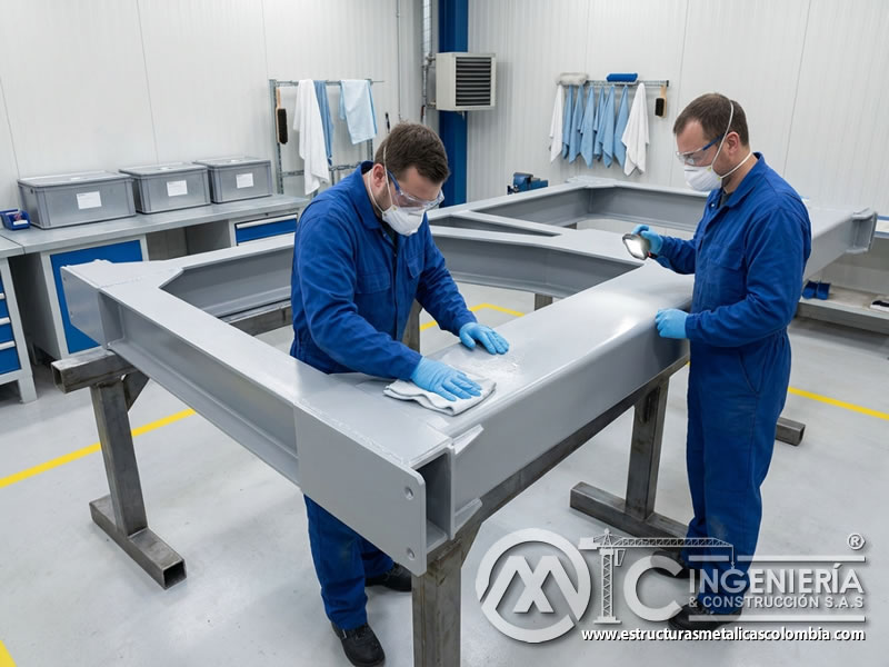 Facilidad de limpieza con pintura antimicrobiana industrial en Bogotá, Colombia. Montajes, Ingeniería y Construcción. MIC SAS.