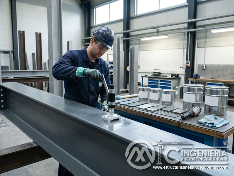 Resinas de alta resistencia en pintura industrial para metal en Bogotá, Colombia. Montajes, Ingeniería y Construcción. MIC SAS.