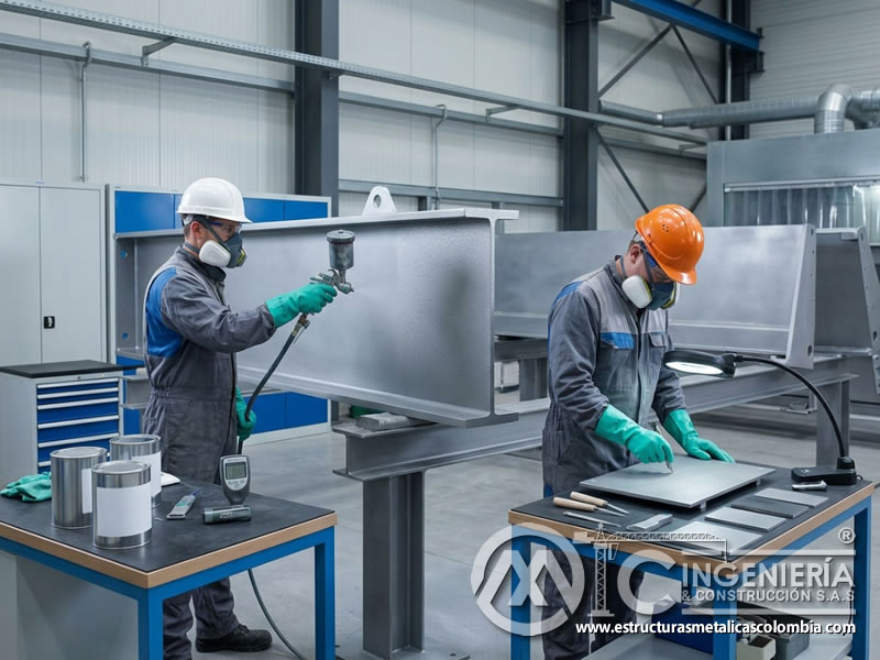 Nanotecnología en pintura industrial contra abrasión en metal en Bogotá, Colombia. Montajes, Ingeniería y Construcción. MIC SAS.