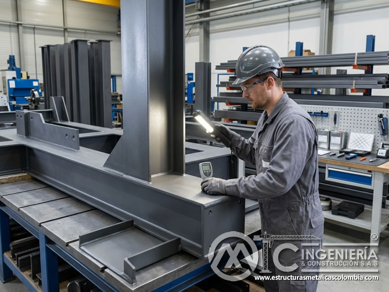 Control de calidad en pintura industrial contra impactos y abrasión en Bogotá, Colombia. Montajes, Ingeniería y Construcción. MIC SAS.