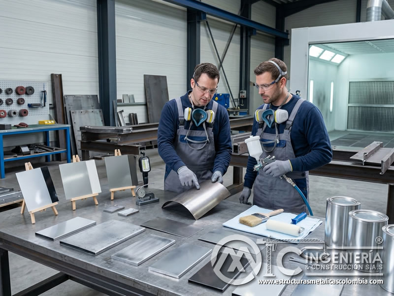 Selección de sistema de aplicación de pintura industrial en Bogotá, Colombia. Montajes, Ingeniería y Construcción. MIC SAS.