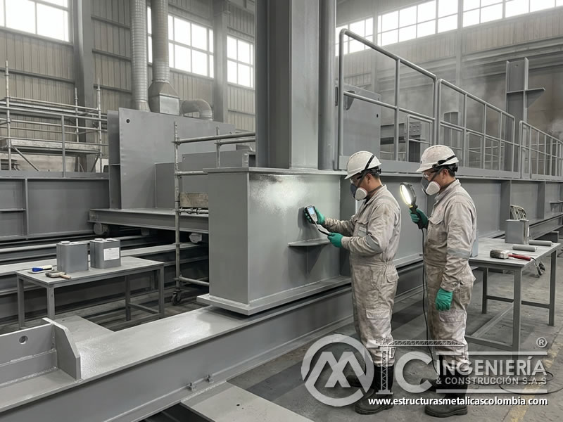 Pintura industrial en aplicaciones marinas para metal en Bogotá, Colombia. Montajes, Ingeniería y Construcción. MIC SAS.