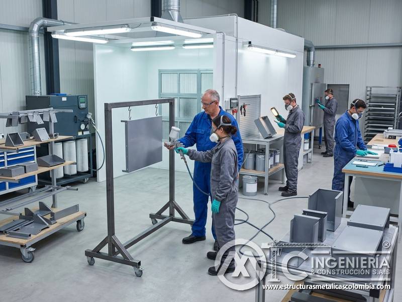 Capacitación en técnicas avanzadas de pintura industrial en Bogotá, Colombia. Montajes, Ingeniería y Construcción. MIC SAS.