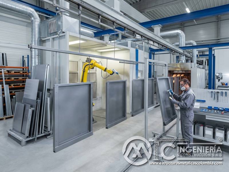 Celdas automatizadas para recubrimiento metálico industrial en Bogotá, Colombia. Montajes, Ingeniería y Construcción. MIC SAS.