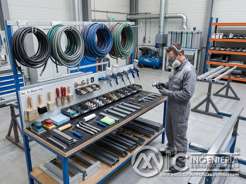 Accesorios, mangueras, boquillas y filtros para calidad de pintura industrial en Bogotá, Colombia. Montajes, Ingeniería y Construcción. MIC SAS.