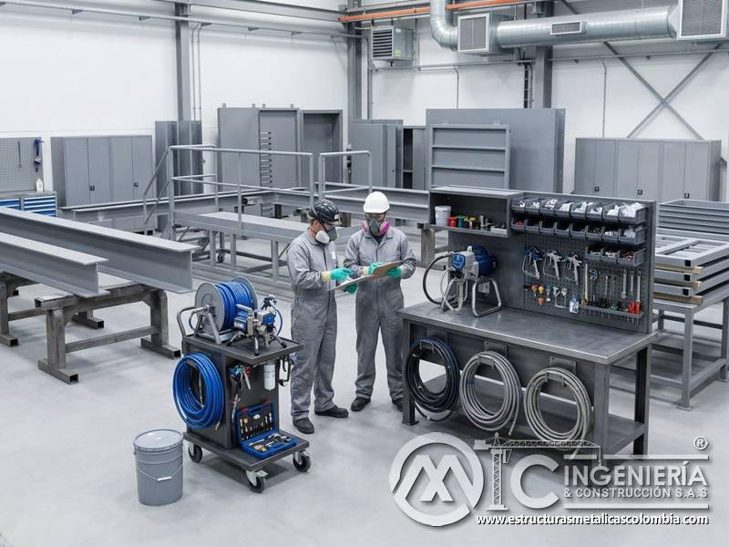 Alquiler o compra de equipos de pintura industrial según rentabilidad en Bogotá, Colombia. Montajes, Ingeniería y Construcción. MIC SAS.