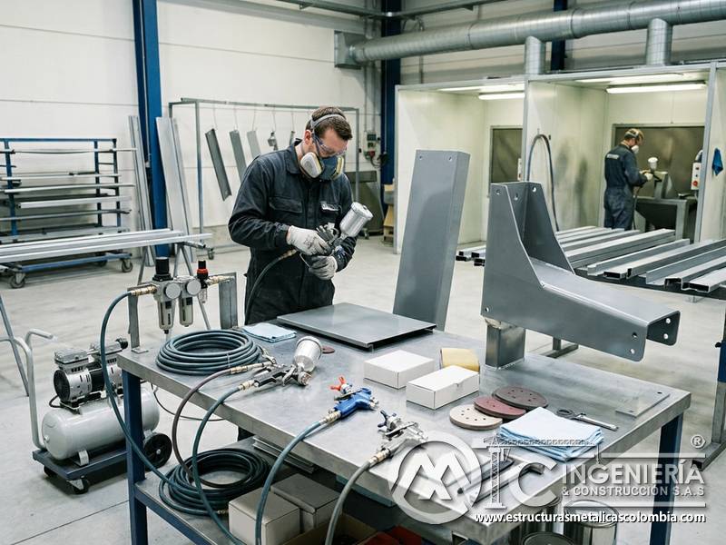 Costo de equipos y herramientas de pintura industrial con productividad y calidad en Bogotá, Colombia. Montajes, Ingeniería y Construcción. MIC SAS.