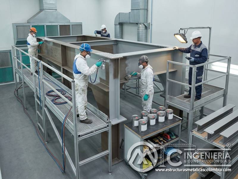 Trabajos complejos con personal calificado para estructuras metálicas en Bogotá, Colombia. Montajes, Ingeniería y Construcción. MIC SAS.