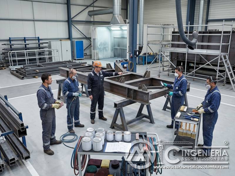 Costos de mano de obra en pintura industrial con planificación y control técnico en Bogotá, Colombia. Montajes, Ingeniería y Construcción. MIC SAS.