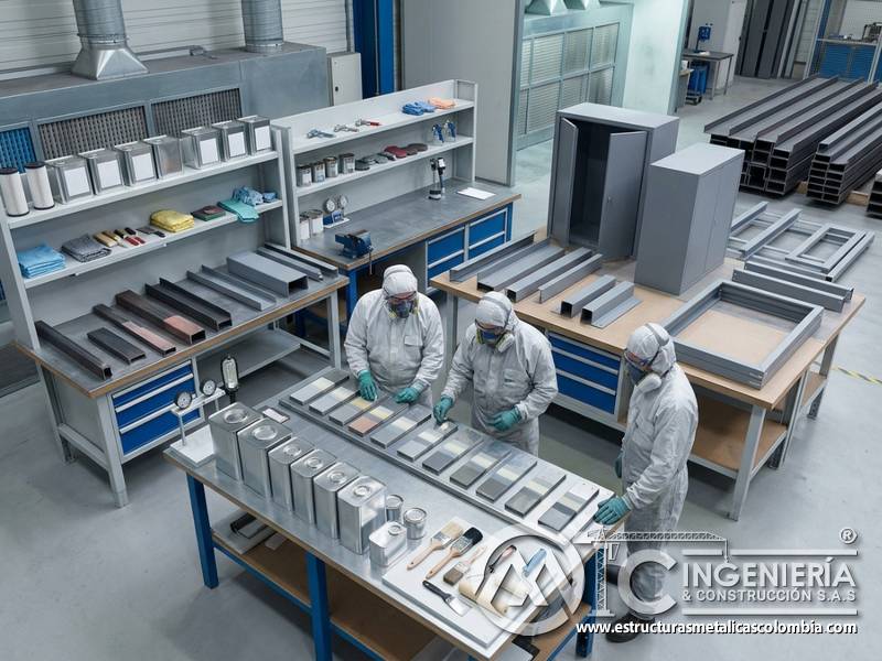 Compatibilidad de materiales adicionales en sistemas de pintura industrial en Bogotá, Colombia. Montajes, Ingeniería y Construcción. MIC SAS.