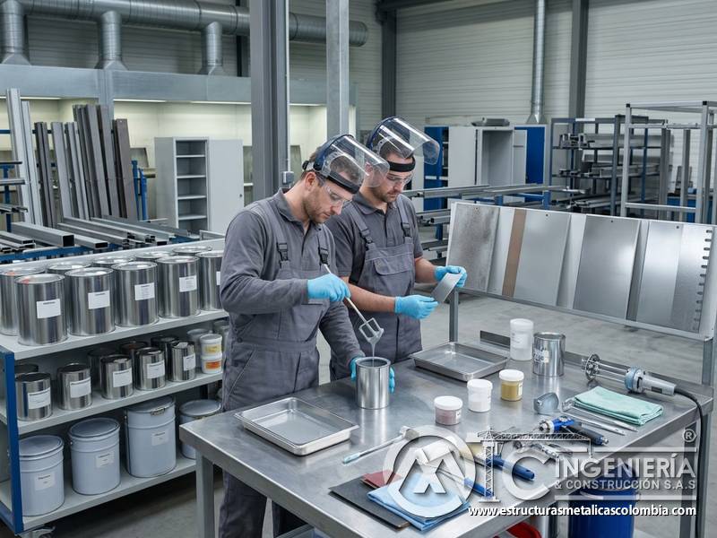 Aditivos para rendimiento de pintura industrial y costos adicionales del proyecto en Bogotá, Colombia. Montajes, Ingeniería y Construcción. MIC SAS.