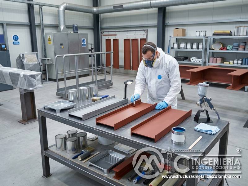 Imprimaciones anticorrosivas y costos de materiales adicionales para pintura industrial en Bogotá, Colombia. Montajes, Ingeniería y Construcción. MIC SAS.