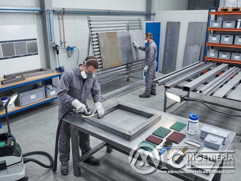 Preparación de superficies para pintura industrial con calidad y eficiencia en Bogotá, Colombia. Montajes, Ingeniería y Construcción. MIC SAS.