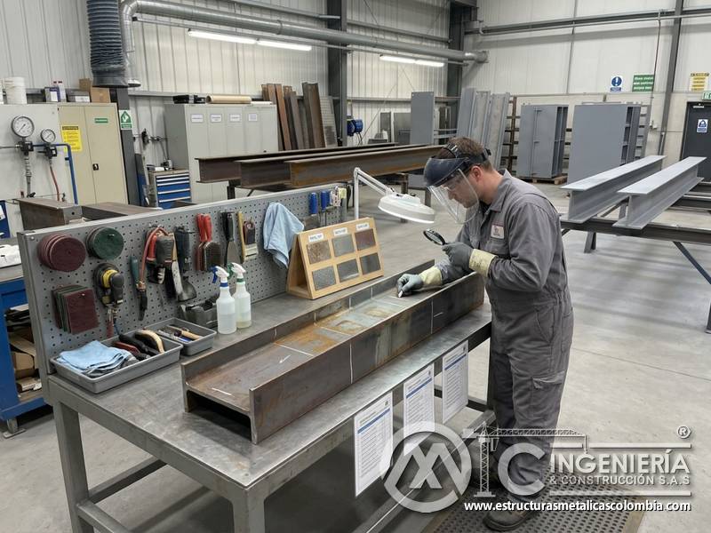Inspección inicial, método adecuado y ejecución técnica de preparación en Bogotá, Colombia. Montajes, Ingeniería y Construcción. MIC SAS.
