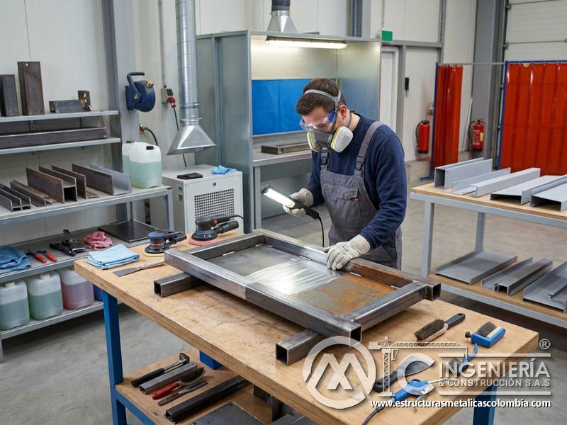 Costos de preparación de superficies para pintura industrial durable en Bogotá, Colombia. Montajes, Ingeniería y Construcción. MIC SAS.