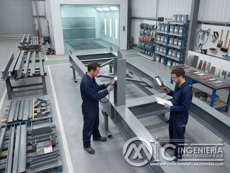 Pintura industrial para inversión inteligente y protección metálica prolongada en Bogotá, Colombia. Montajes, Ingeniería y Construcción. MIC SAS.