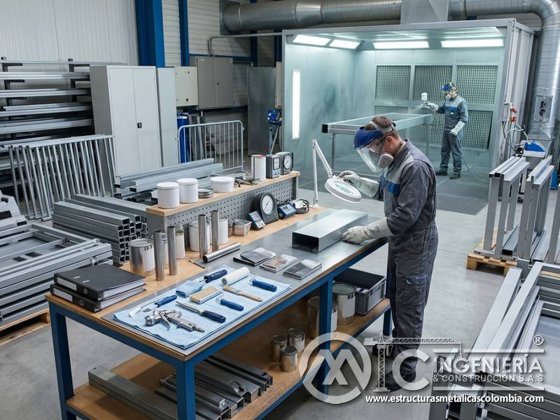 Presupuestos de pintura industrial con medición, planificación y ejecución profesional en Bogotá, Colombia. Montajes, Ingeniería y Construcción. MIC SAS.