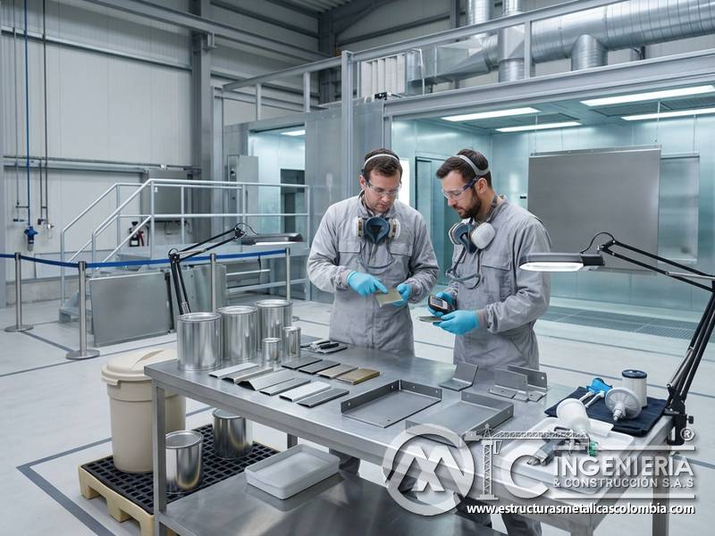 Materiales certificados de bajas emisiones para pintura industrial en Bogotá, Colombia. Montajes, Ingeniería y Construcción. MIC SAS.