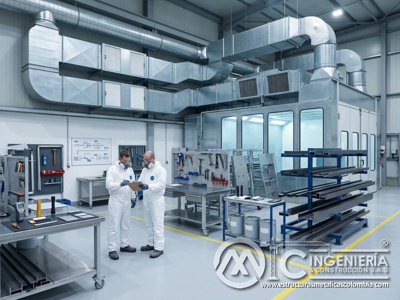 Sistemas de ventilación y filtración para recubrimientos industriales en Bogotá, Colombia. Montajes, Ingeniería y Construcción. MIC SAS.