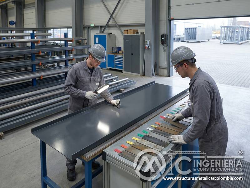 Durabilidad de pintura poliuretánica industrial en Bogotá, Colombia. Montajes, Ingeniería y Construcción. MIC SAS.